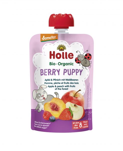 Smoothie Manzana, Melocotón Frutas del Bosque + 8 Meses