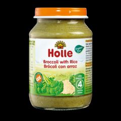 köpa HOLLE Broccoli Potito med brunt ris + 4 månader 190 g Förbi 1,56€