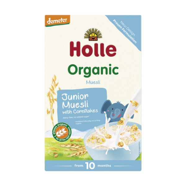 Mingau de muesli multigrãos com milho +10 M Holle, 250 g