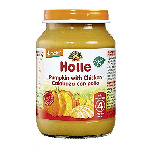 Pumpkin Pot with Chicken +6 Months 190 g - HOLLE