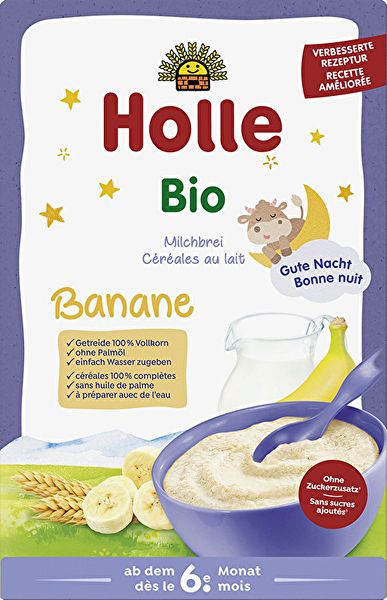 Farine de blé et bouillie de banane au lait 250 g +6 Mois BIO