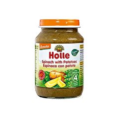 Comprar HOLLE Espinafre Potito com Batata + 4 Meses 190 g Por 1,56€