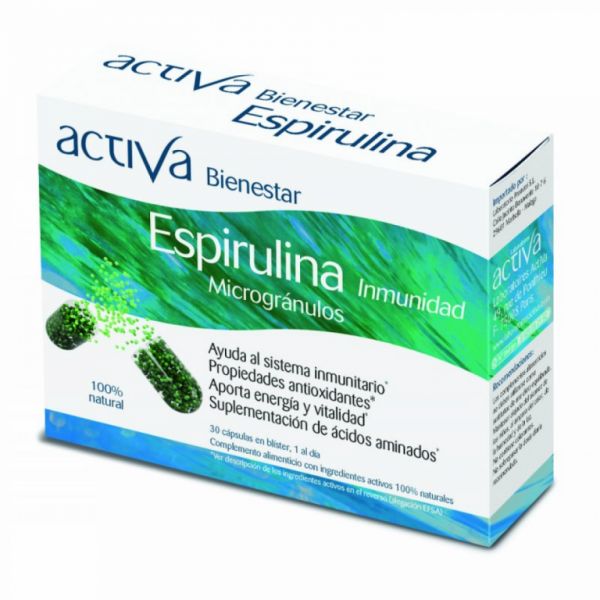 Bienestar espirulina 30 Cápsulas - ACTIVA