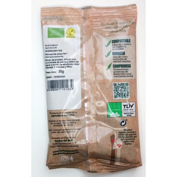 Zoete Kamillebloem Eco 30 gr - HERBES DEL MOLI Img 3