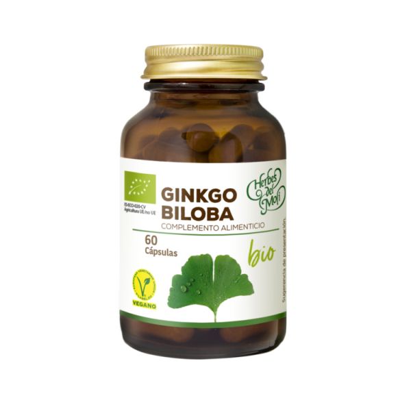 Ginkgo Biloba 100% Orgânico 60 cápsulas