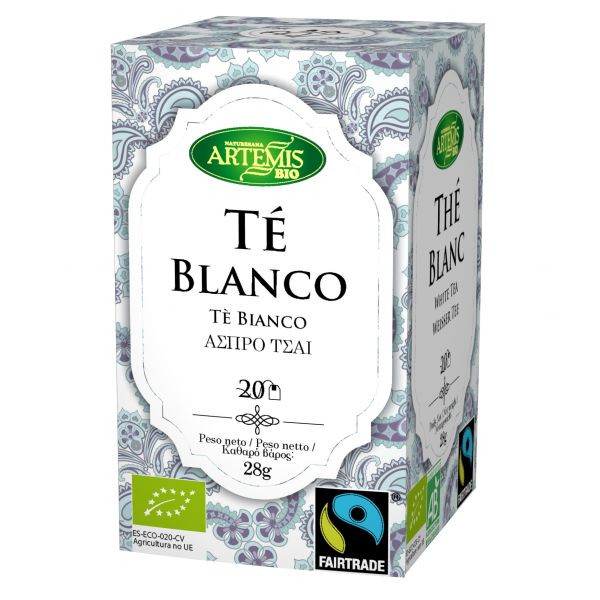 Te blanc Fair trade Eco 20 Filtres - ARTEMISBIO