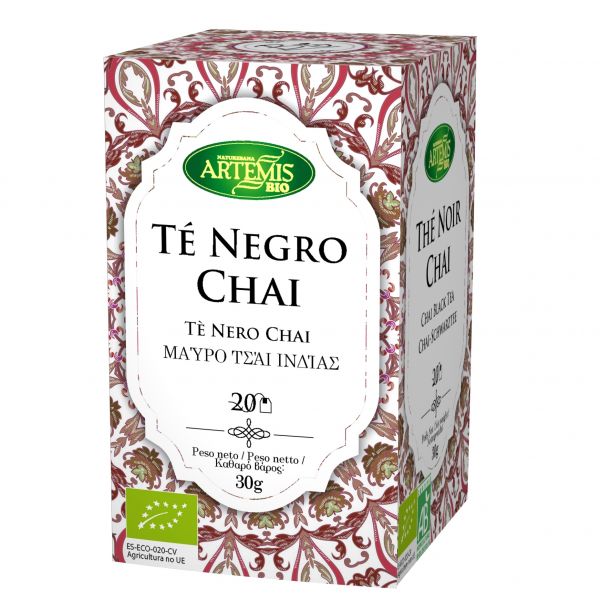 Chá Eco Preto Chai 20 Filtros - ARTEMISBIO