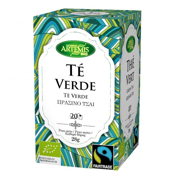 Fair trade Eco green tea 20 Filters - ARTEMISBIO