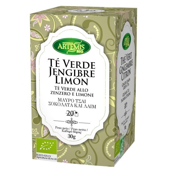 Té Verde jengibre y Limón Eco 20 Filtros