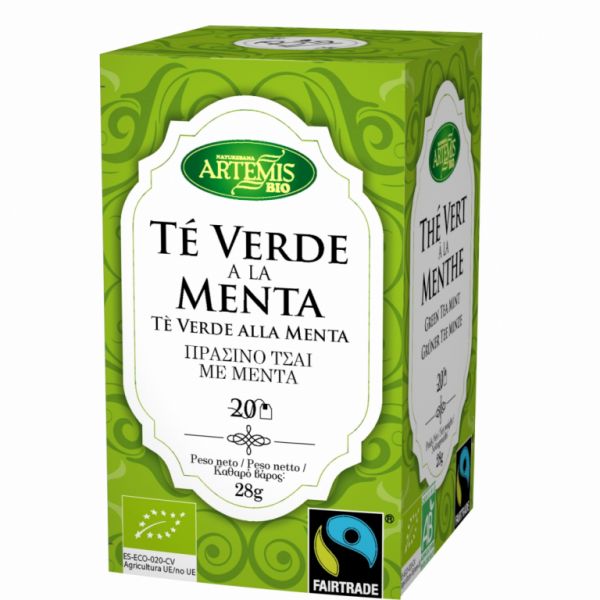 Filtros Eco 20 de Chá Verde Menta - ARTEMISBIO