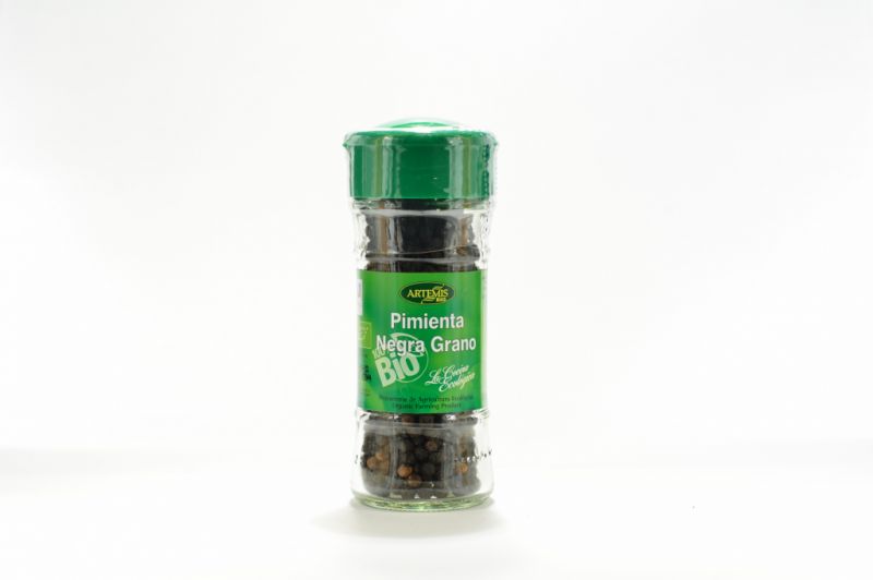 Black Pepper grain Eco jar 40 gr - ARTEMISBIO