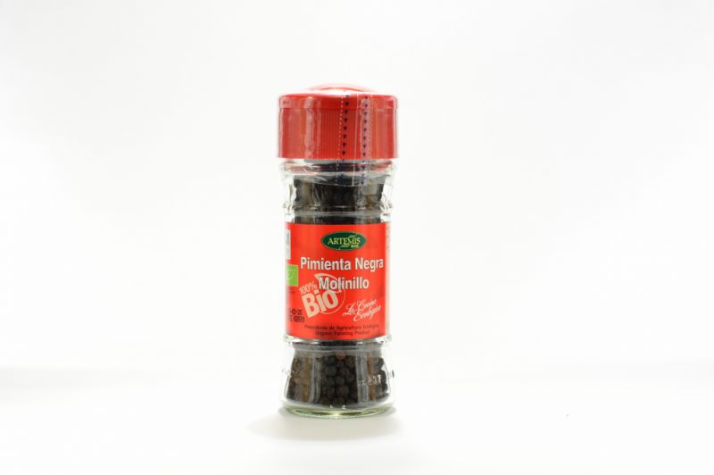 Black Pepper Eco kvarnburk 40 gr - ARTEMISBIO