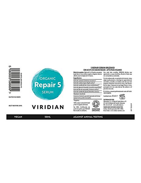 5 Sérum Réparateur BIO 50 ml - VIRIDIAN Img 2