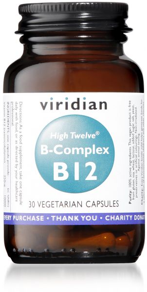 HIGH TWELVE VITAMIN B12 WITH B-COMPLEX 30 Vcaps