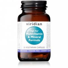 Buy VIRIDIAN HIGH FIVE FORMULA MULTIVIT AND MINERALS 30 Vcaps By 16,95€