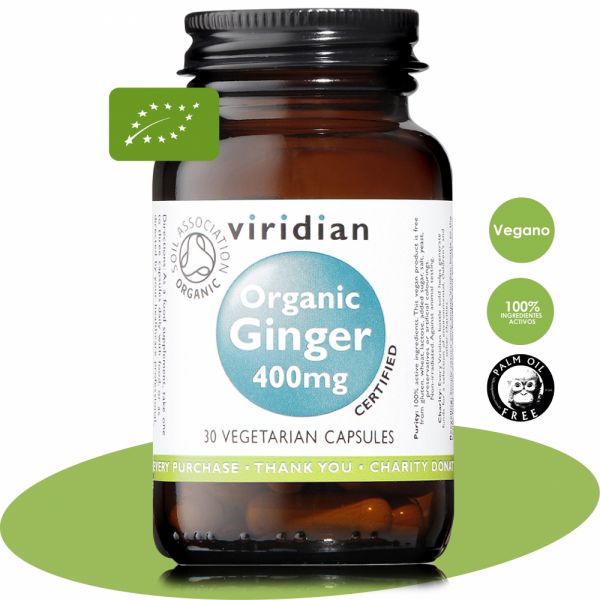 BIO DE RAIZ DE GENGIBRE 400 mg 30 Vcaps - VIRIDIAN