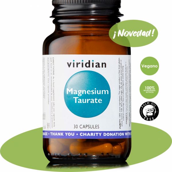 MAGNESIUM TAURAAT 30 Vcaps - VIRIDIAN