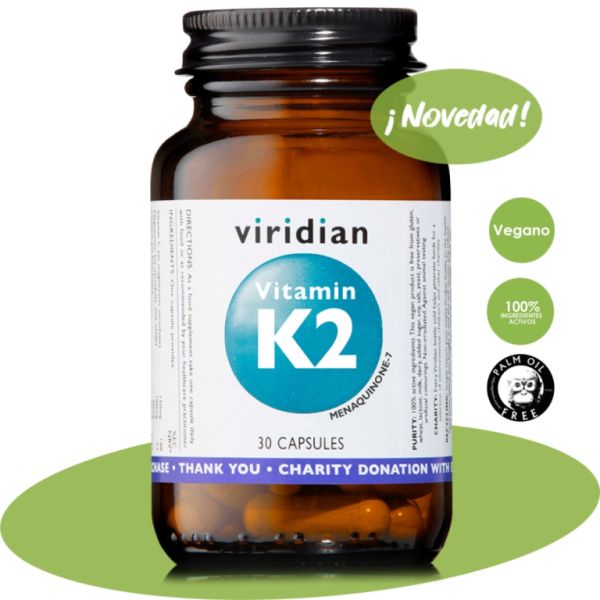 VITAMINA K2 50 ug 30 Vcaps - VIRIDIAN