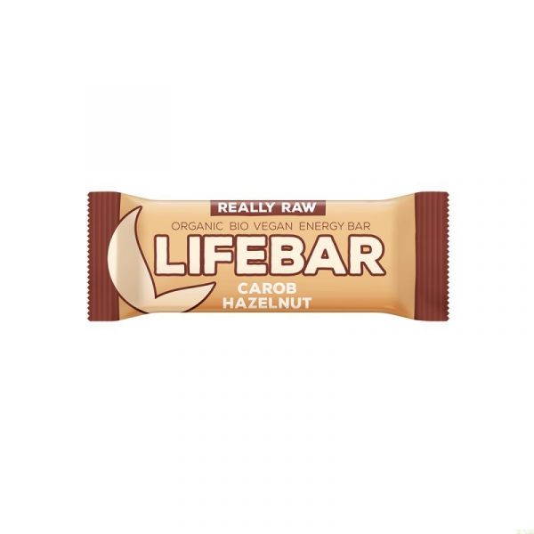 LIFEBAR ALFAROBA E AVELÃ BIO 47 gr - LIFEFOOD