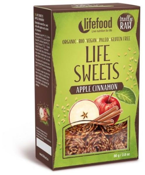 BIO APFEL-ZIMT LEINENROLLEN 80 gr - LIFEFOOD