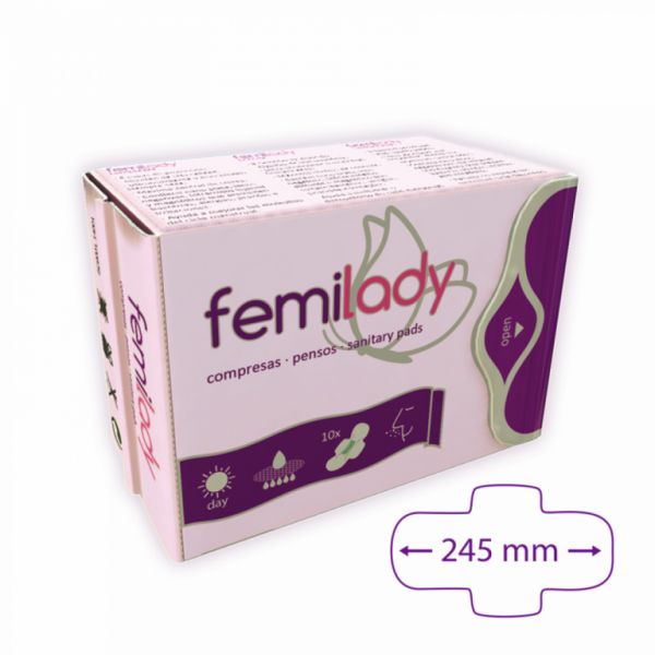 Compresses Dia 8 Couches 10 Unités - FEMILADY