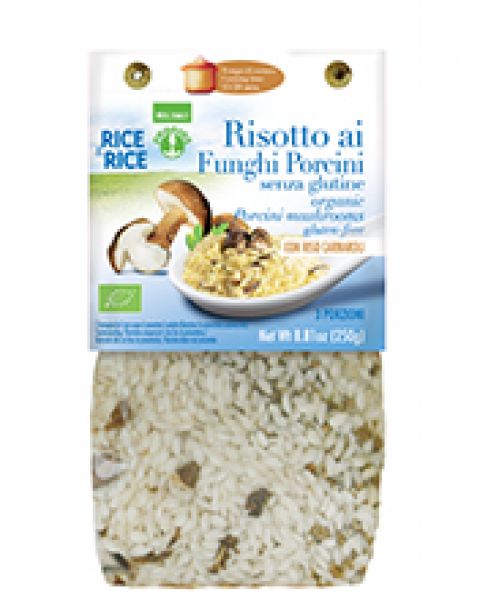 RISOTTO AI PORCINI BIO 250 gr SENZA GLUTINE