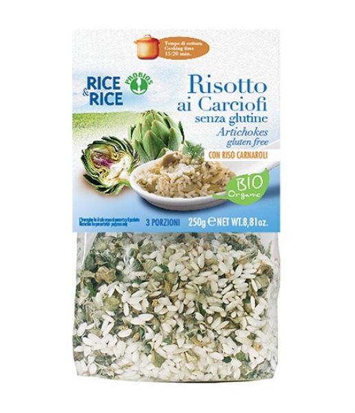 RISOTTO AI CARCIOFI BIO 250 gr SENZA GLUTINE