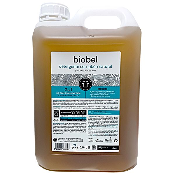 Biobel Vloeibaar Wasmiddel 5 Liter ECO Img 2