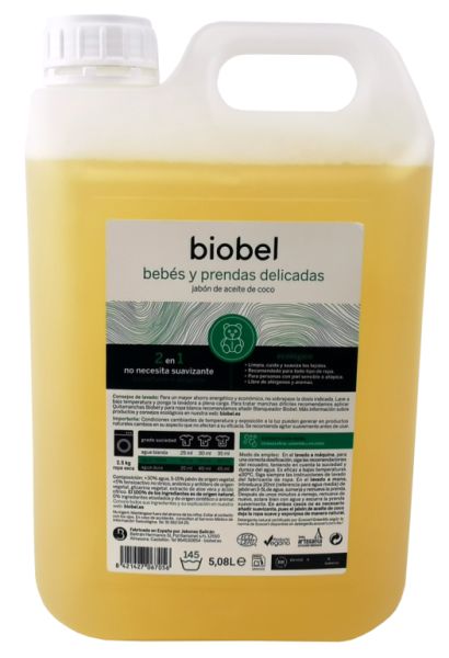 ECO Biobel Babykleding en Fijne Kledingzeep 5 Liter