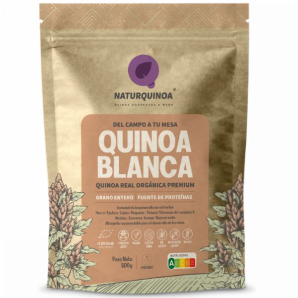 QUINOA À GRAINS BLANCS 500 gr - NATURQUINOA