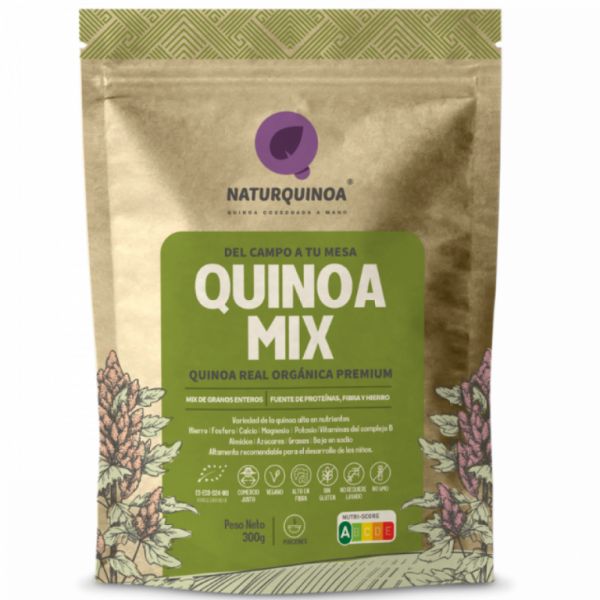 QUINOA EN GRA MIX 300 gr DOY PACK - NATURQUINOA