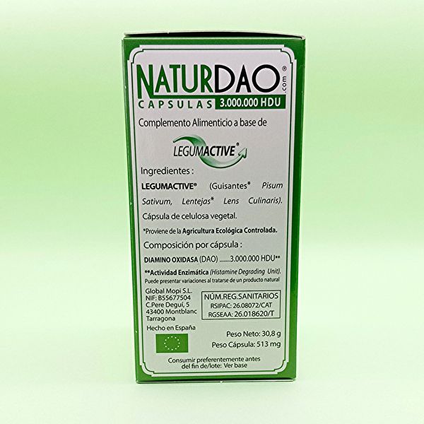 NATURDAO 3.000.000 HDU 60 VCaps. Ajuda a persones amb dèficit de DAO Img 4