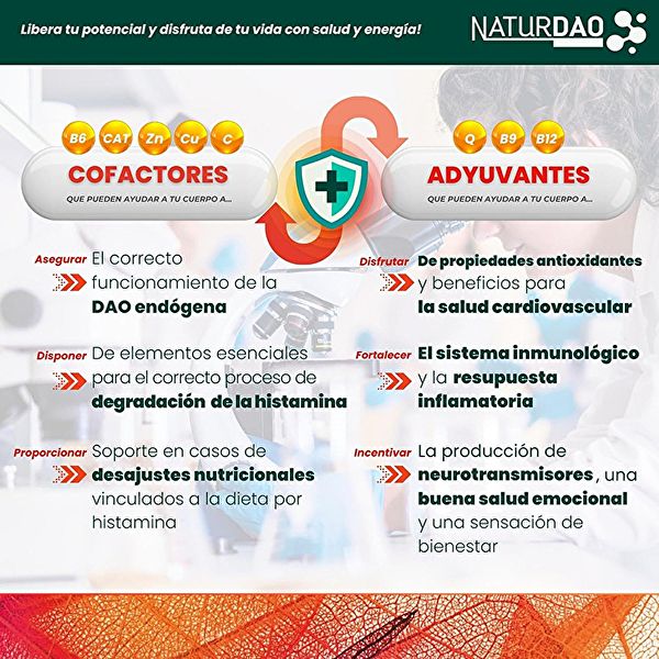 Naturdao Plus 60 Comprimés. Efficace pour l'intolérance à l'histamine Img 12