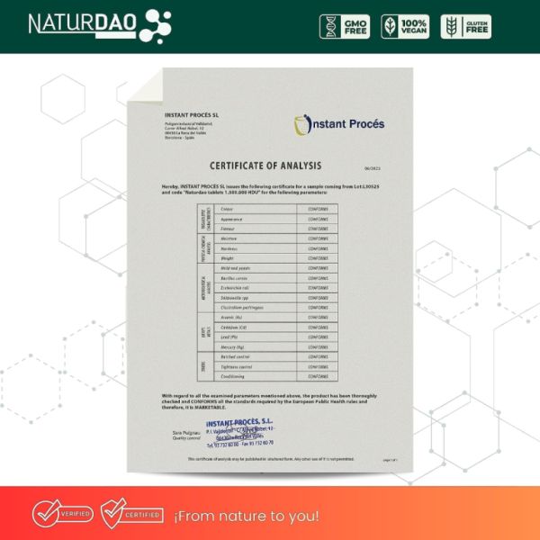 Naturdao Plus 60 Comprimés. Efficace pour l'intolérance à l'histamine Img 9