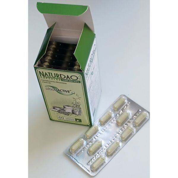 Naturdao 3,000,000 HDU 60 Vegetable Capsules Pack of 2 units. Effective against histaminosis Img 7