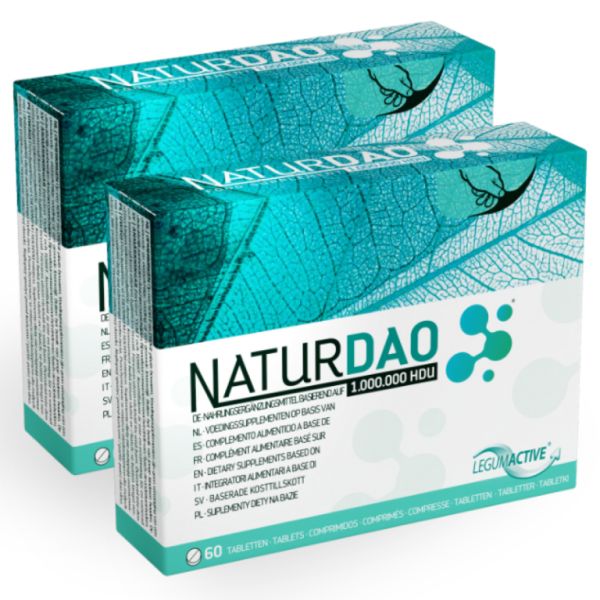 Naturdao 1.000.000HDU 60 tabletten 2 eenheden. Ideaal voor DAO-tekort