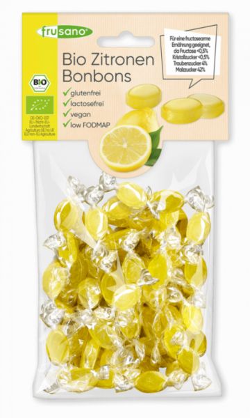 Caramelos De Limón Orgánicos 85 g - FRUSANO