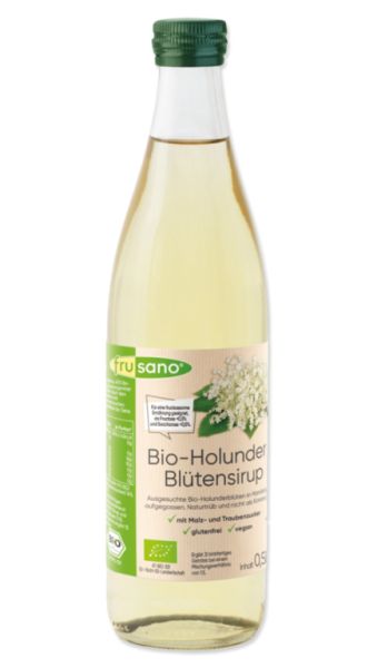 Elderflower Syrup 500 ml - FRUSANO