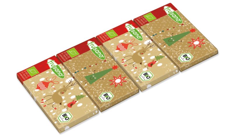 Minis Chocolat au Lait pour Noël 50 g - FRUSANO