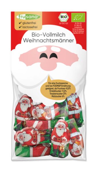 Bio Choco Con Leche Weihnachtsmann-Figuren