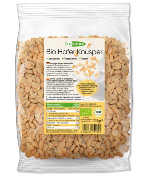 Bio-Knusperreis und Haferflocken 225 g - FRUSANO