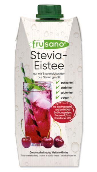 Kalter Tee mit Stevia-Kirschgeschmack 500 ml