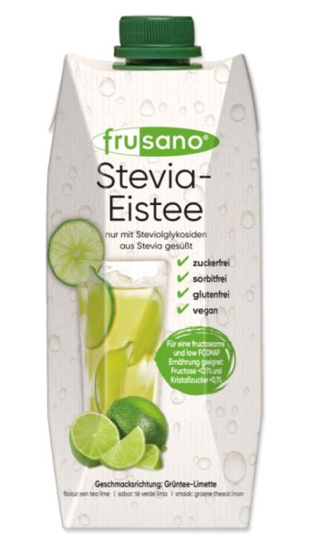 Kalter Tee mit Stevia-Limetten-Geschmack 500 ml