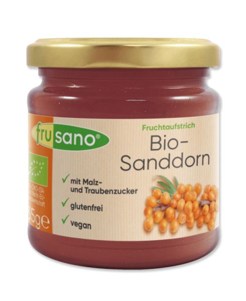 Bio-Sanddornbeerenmarmelade 235 g - FRUSANO