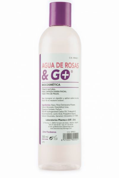 AGUA DE ROSAS & GO 300 ML - PHARMA&GO