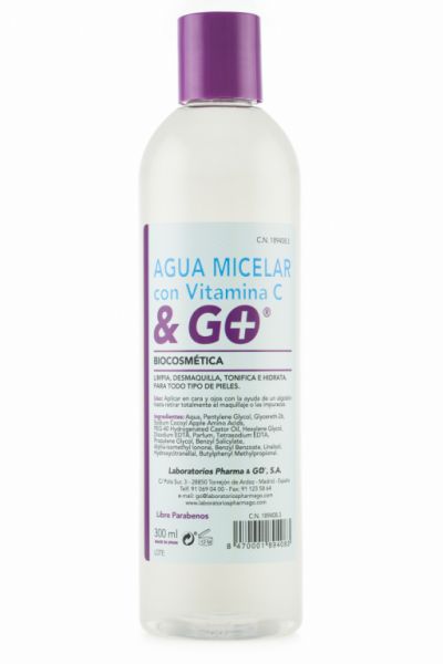 ÁGUA MICELAR COM VITAMINA C & GO 300 ML