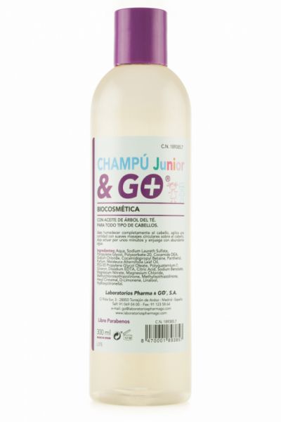 CHAMPU JUNIOR AMB ARBRE DEL TE & GO 300 ML