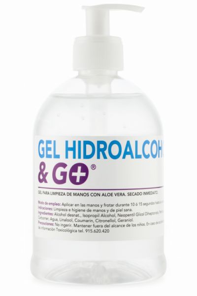 GEL HIDROALCOHÒLIC & GO 500 ML - PHARMA&GO