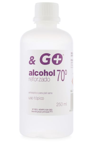 ALCOHOL 70 & GO 250 ML - PHARMA&GO