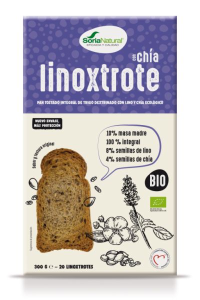 Linoxtrotebröd med ekologisk chia - SORIA NATURAL